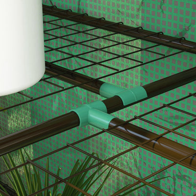 Outsunny 46 x 143cm Three-Shelf Mini Greenhouse - Green 