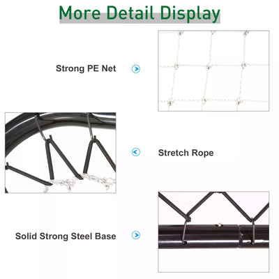 HOMCOM Angle Adjustable Rebounder Net Goal Training Set Football, Baseball 