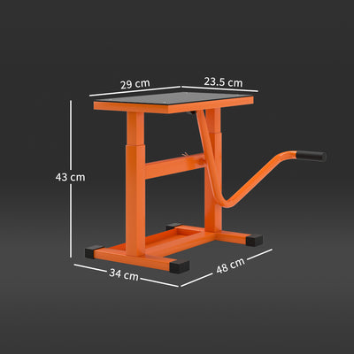DURHAND Steel Motorbike Jack Lift, 27.5 / 39.5 H cm - Orange 