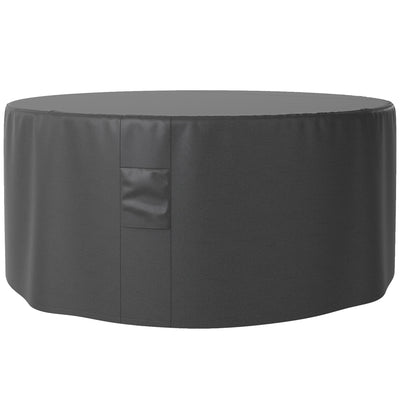 Outsunny Garden Patio Large Furniture Set Round Cover 600D Oxford Waterproof, Ф193 x 80H cm, Black 