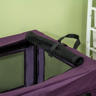 PawHut 80cm Pet Carrier, with Cushion, for Small and Medium Dogs - Purple 