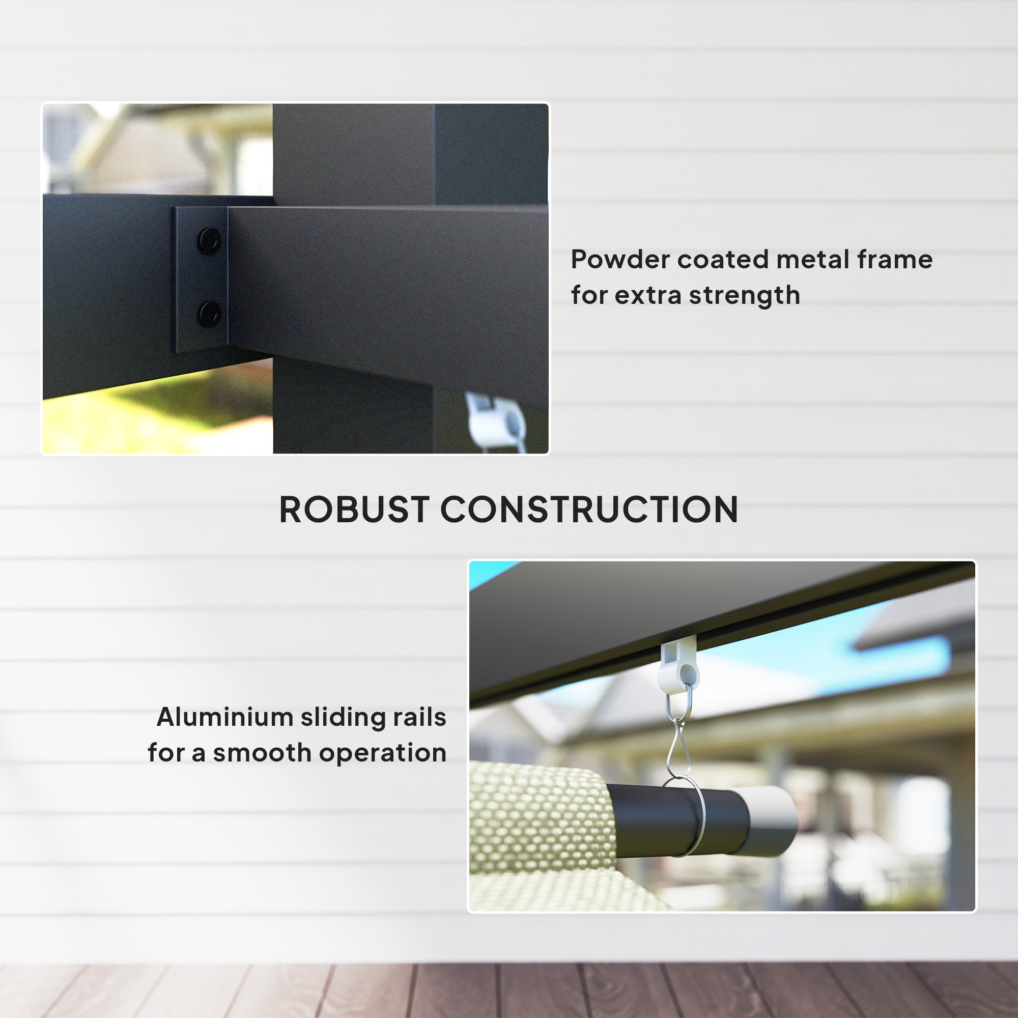 Outsunny 3 x 4m Metal Pergola with Retractable Roof and Roller Shade, Wall-Mounted or Free Standing Garden Gazebo Canopy Pergola Kit, UPF30+ Outdoor Sun Shade Shelter, Beige 