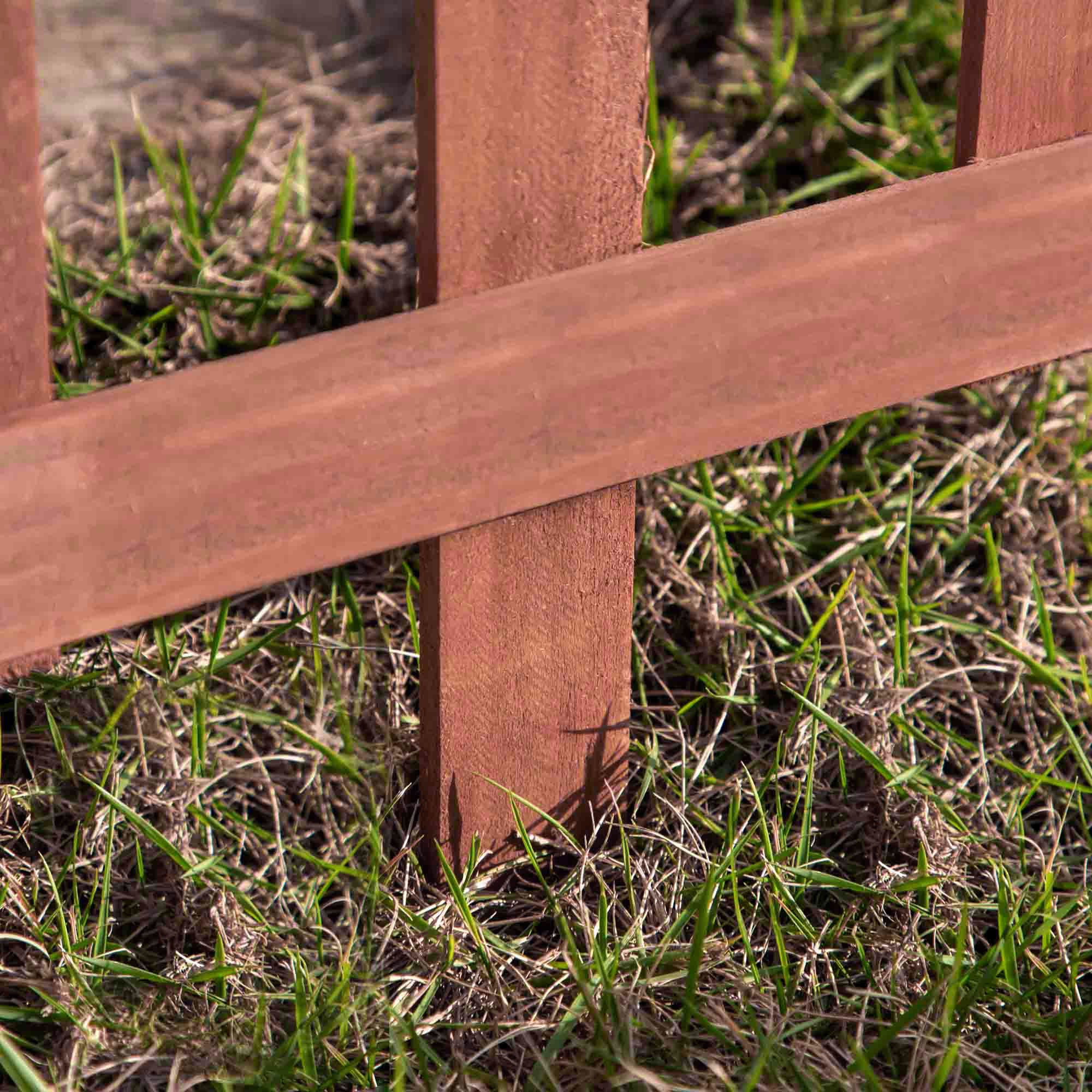 Outsunny Set of 12 Wooden 60cm Garden Fence Pieces 
