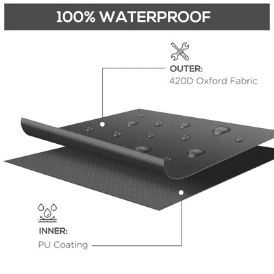 Outsunny 250 x 250cm L-Shaped Protective Furniture Cover 