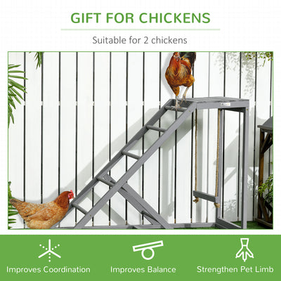 PawHut Walk-in Galvanised Steel Chicken Run with Chicken Activity Shelf and Cover, 3 x 6 x 2m 