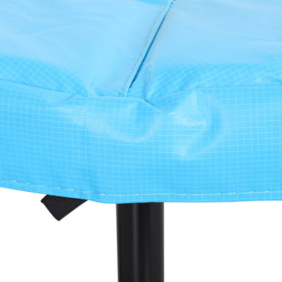 HOMCOM 40'' Fitness Trampoline with Adjustable Handle, Rebounder Trampoline Mini Jumper for Indoor Exercise Workout, Support Up to 100kg, Blue 