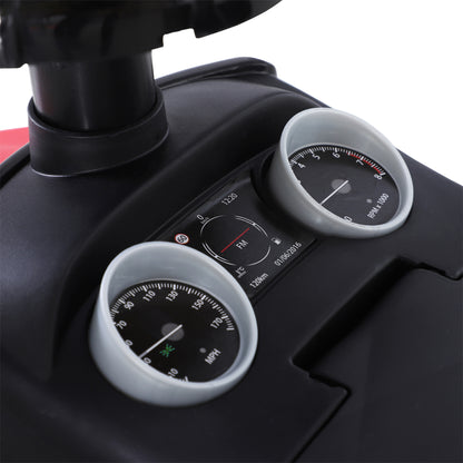 HOMCOM 3-in-1 Ride On Car Foot To Floor Slider Toddler w/ Horn Steering Wheel NO POWER Manual Under Seat Storage Safe Design for 1-3 Year Old Red 