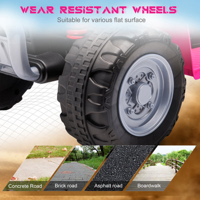 AIYAPLAY Honda Licensed Kids Electric Quad Bike, 6V ATV Ride On for Ages 1.5-3 Years, Pink 