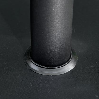 Outsunny 11kg Square Cement Parasol Base Concrete Umbrella Weight Stand Holder Patio Outdoor Garden Black 
