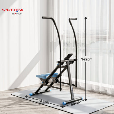 SPORTNOW Stair Stepper for Home Gym Exercise, Vertical Climber Machine with LCD Monitor & Adjustable Pedals for Workout 