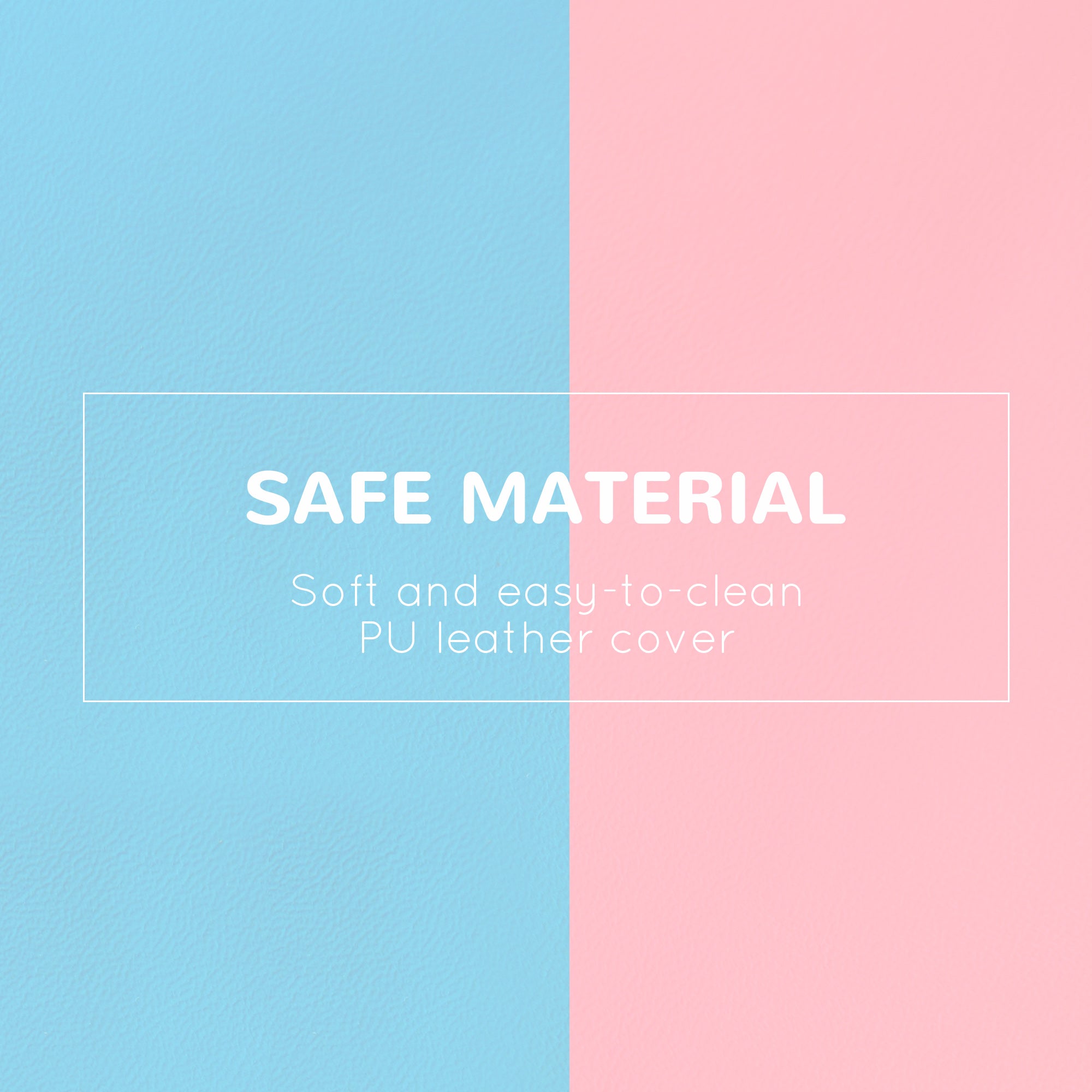 HOMCOM 2-piece Soft Play Set, Baby Foam Climber Block for Toddler 1-3 Years, Pink Blue 