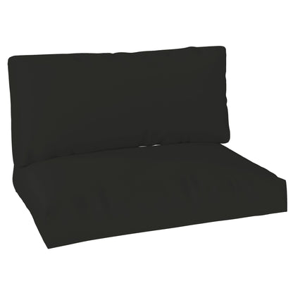 Outsunny 2 Seater Pallet Furniture Cushions Pallet Cushions, UPF20+ 220gsm Fabric, 20 cm Thick Outdoor Seat Pads, Black 