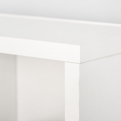 HOMCOM CD Storage Unit with Adjustable Shelves, 89 x 130.5 cm, White 