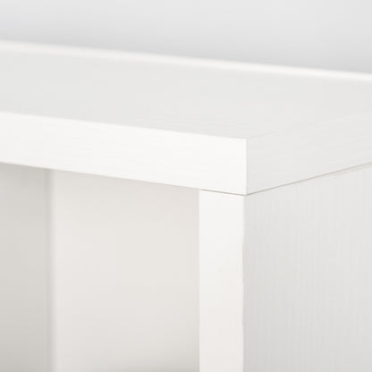 HOMCOM CD Storage Unit with Adjustable Shelves, 89 x 130.5 cm, White 