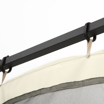 Outsunny 352 x 207cm Universal Replacement Mesh Sidewall Netting for Patio Gazebos and Canopy Tents, (Sidewall Only) Beige 