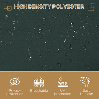 Outsunny 3x2m Retractable Sun Side Awning Screen Fence Patio Garden Wall Balcony Screening Panel Outdoor Blind Privacy Divider, Grey