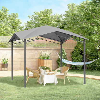 Outsunny 3x3(m) Outdoor Gazebo Garden Pavilion Sunshade Canopy Tent with Steel Frame, Grey