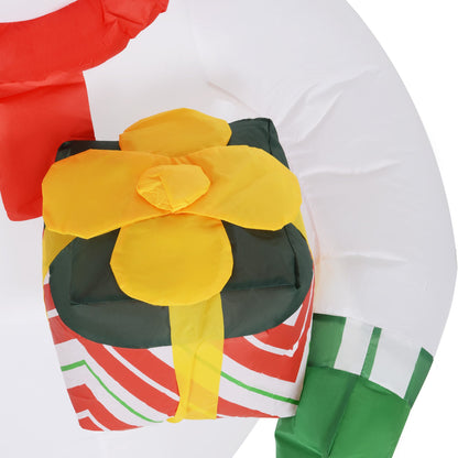 Outsunny 6ft Inflatable Christmas Snowman, with Accessories 