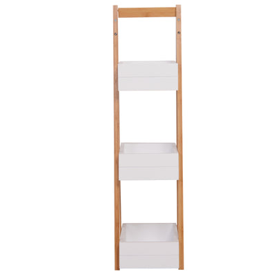 HOMCOM 3 Tier Bathroom Shower Caddy Freestanding Rack Storage Unit Shelf Organiser 