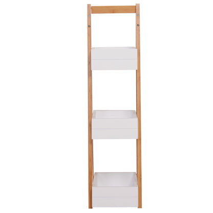 HOMCOM 3 Tier Bathroom Shower Caddy Freestanding Rack Storage Unit Shelf Organiser 