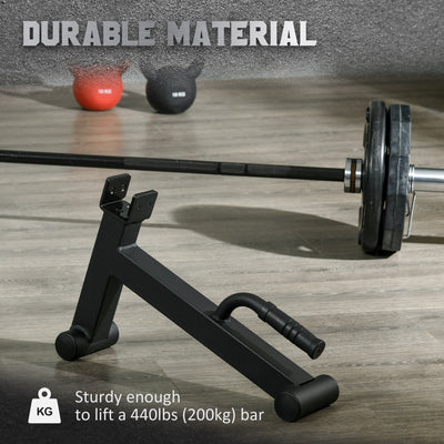 HOMCOM 20kg Adjustable Barbell Weights Set with Barbell Jack, Adjustable Weights Set with Non-slip Handle and Fixing Clip, for Home Gym Strength Training 