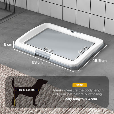 PawHut Dog Toilet Tray for Training Dogs, Dog Litter Tray for Indoor, Outdoor, 63 x 49 x 6cm 