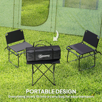 Outsunny 3-4 Man Tunnel Tent, Family Camping Tent with Porch, Bedroom and Living Area, Sewn in Groundsheet, 3000mm Waterproof, Portable with Bag for Hiking, Festival, Backpacking, Green 
