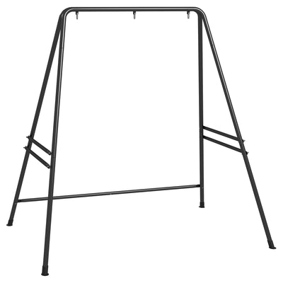 Outsunny Hammock Chair Stand, Hanging Heavy Duty Metal Frame Hammock Stand for Hanging Hammock Air Porch Swing Chair, Egg Chair, Black 