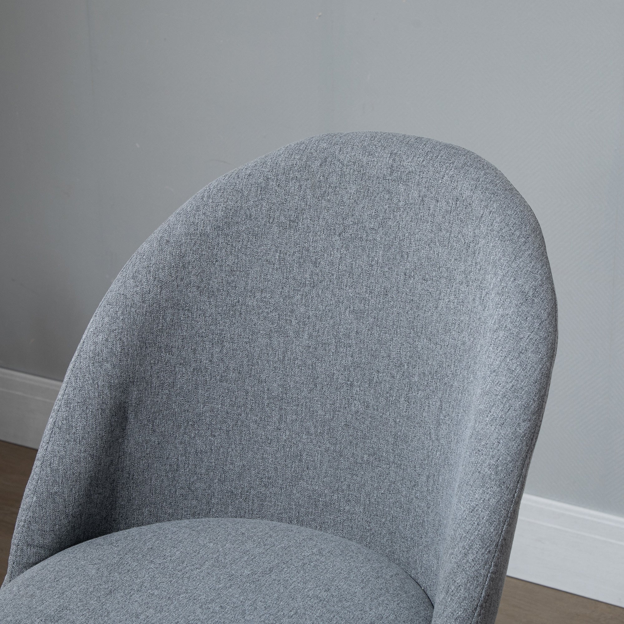 Vinsetto Ergonomic Drafting chair Adjustable Height w/ 5 Wheels Padded Seat Footrest 360° Swivel Freely Comfortable Versatile Use For Home Office - Grey 