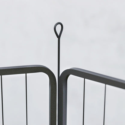 PawHut 6 Panels Heavy Duty Dog Playpen with Secure Door, for Indoor Outdoor, for Garden, Camping, 60cm High 