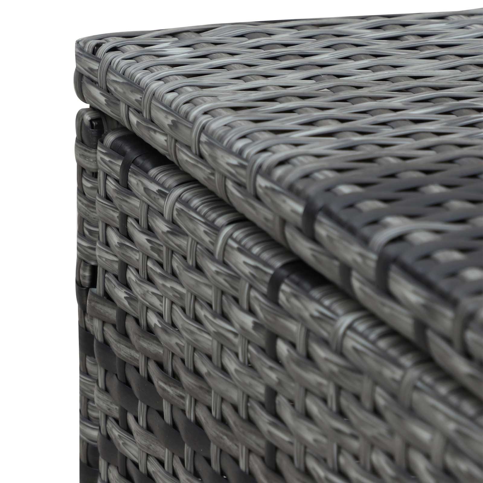 Outsunny Rattan Outdoor Garden Reclining Sun Lounger Grey 