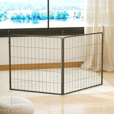 PawHut 2 Piece Dog Pen Expansion Pack for 80cm High Pet Playpen with 3 Stakes, for Small and Medium Dogs 