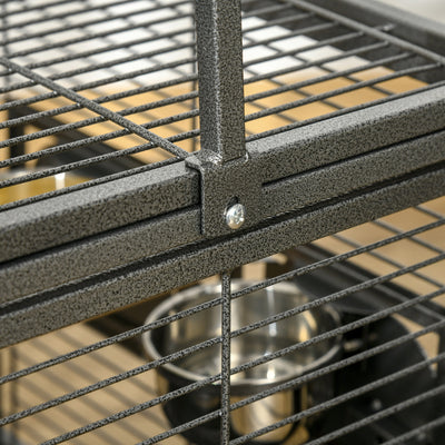 PawHut Parrot Cage, Travel Carry Pet Bird Cage, with Metal Handle 