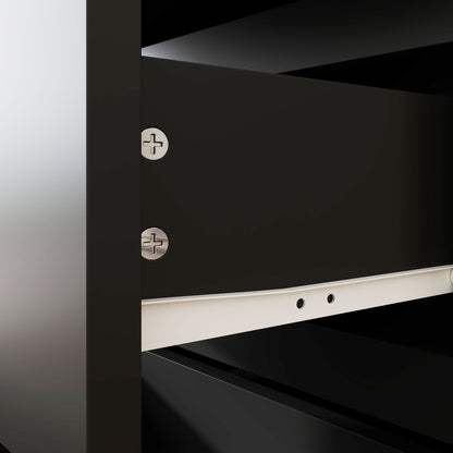 HOMCOM Chest of Drawers, 4-Drawer Storage Cabinets, Modern Dresser, Storage Drawer Unit for Bedroom 