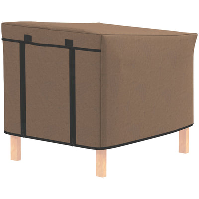 PawHut Waterproof Rabbit Hutch Cover for X-D2-0047 and Similar Model Rabbit Hutch, 43 x 52 x 37 cm, Brown 