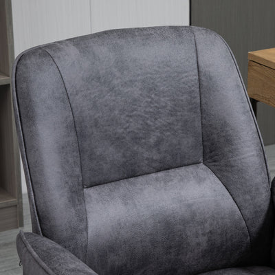 Vinsetto Swivel Computer Office Chair Mid Back Desk Chair for Home Study Bedroom,  Charcoal Grey 