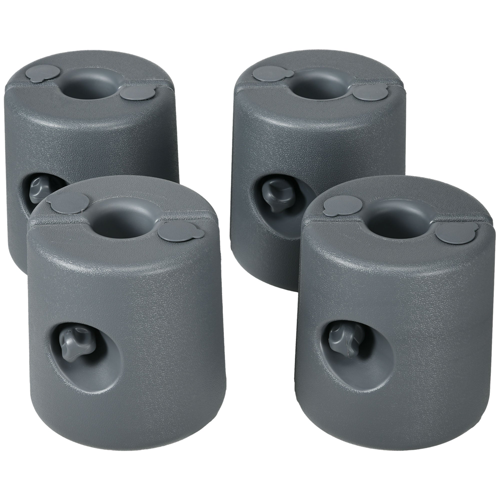 Outsunny HDPE Tent Weights Set of 4, Canopy Weights, Fill with Water or Sand, 48KG 