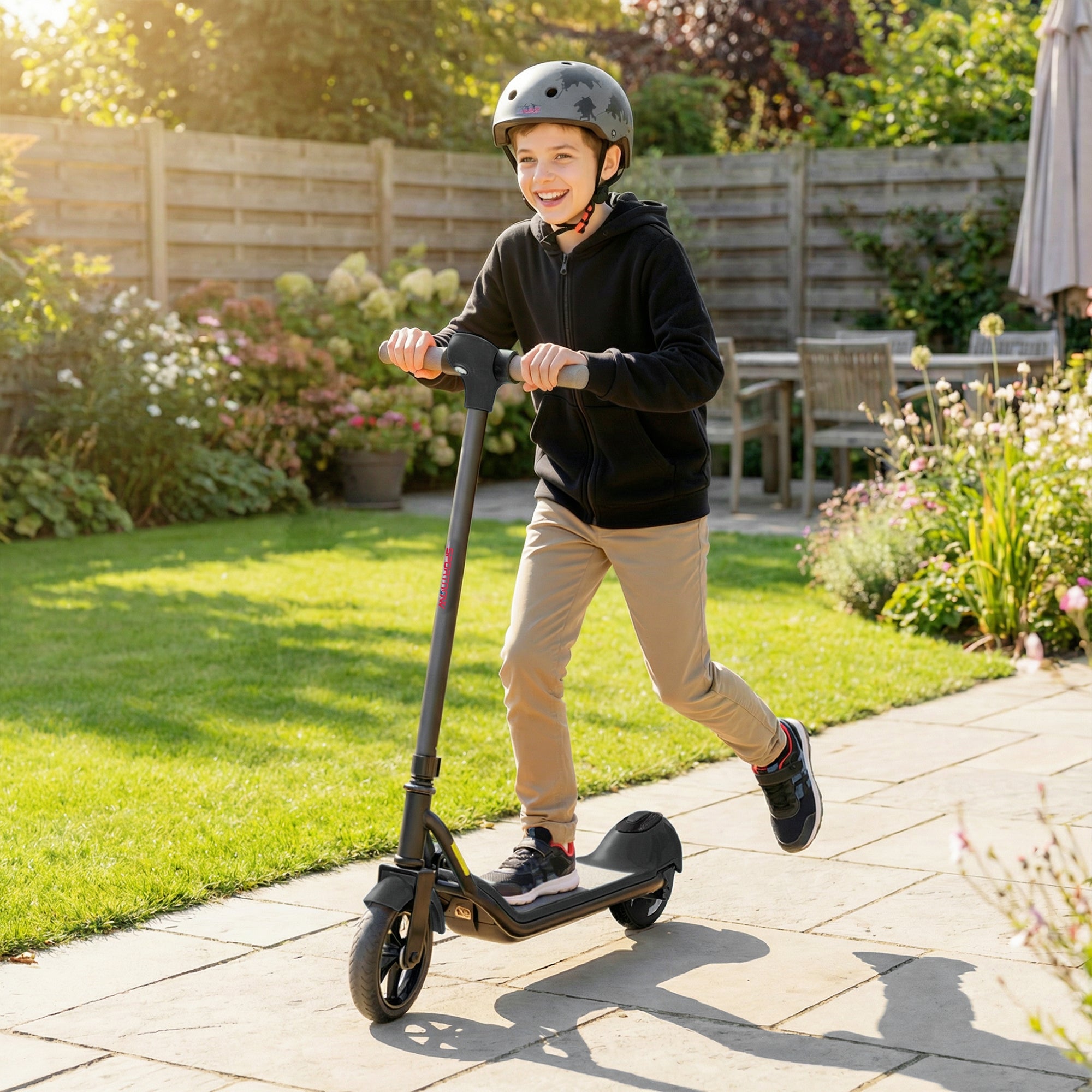 SPORTNOW Electric Scooter for Kids, with LED Display, Green 