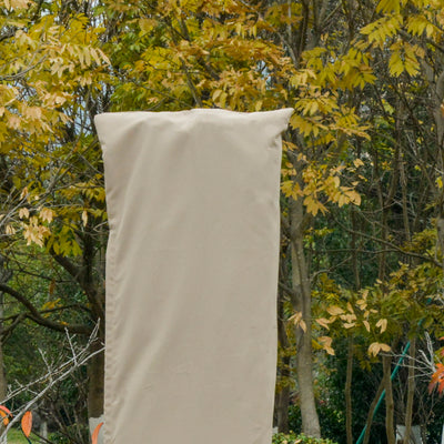 Outsunny Outdoor Cantilever Umbrella Cover with Rod, Zipper, Khaki 