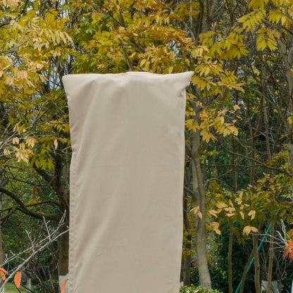 Outsunny Outdoor Cantilever Umbrella Cover with Rod, Zipper, Khaki 