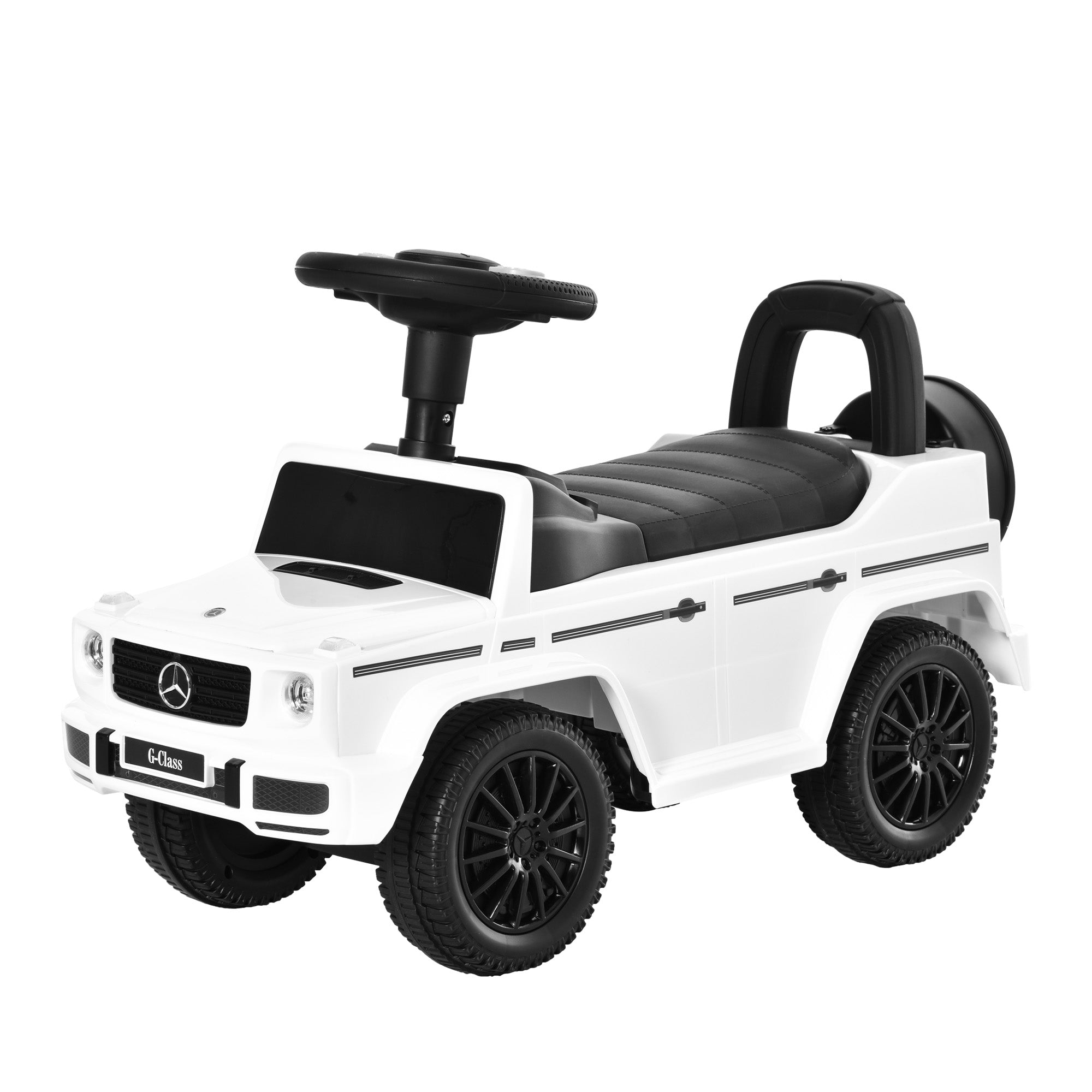 HOMCOM 3 in 1 Kids Ride On Car G350 Licensed Foot To Floor Slider Toddler Push Along NO POWER White 12-36 months 
