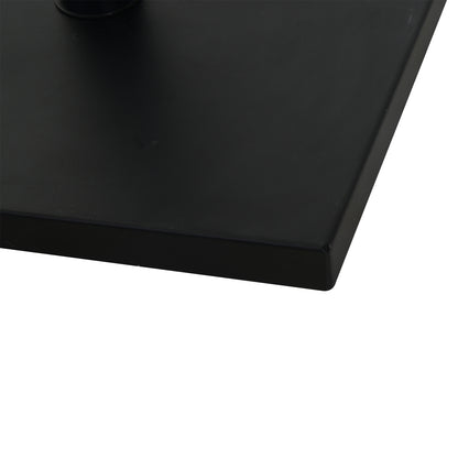 Outsunny 11kg Square Cement Parasol Base Concrete Umbrella Weight Stand Holder Patio Outdoor Garden Black 