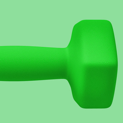 SPORTNOW 2 x 5kg Hexagonal Dumbbells Weights Set with Non-Slip Grip for Home Gym Workout, Green 