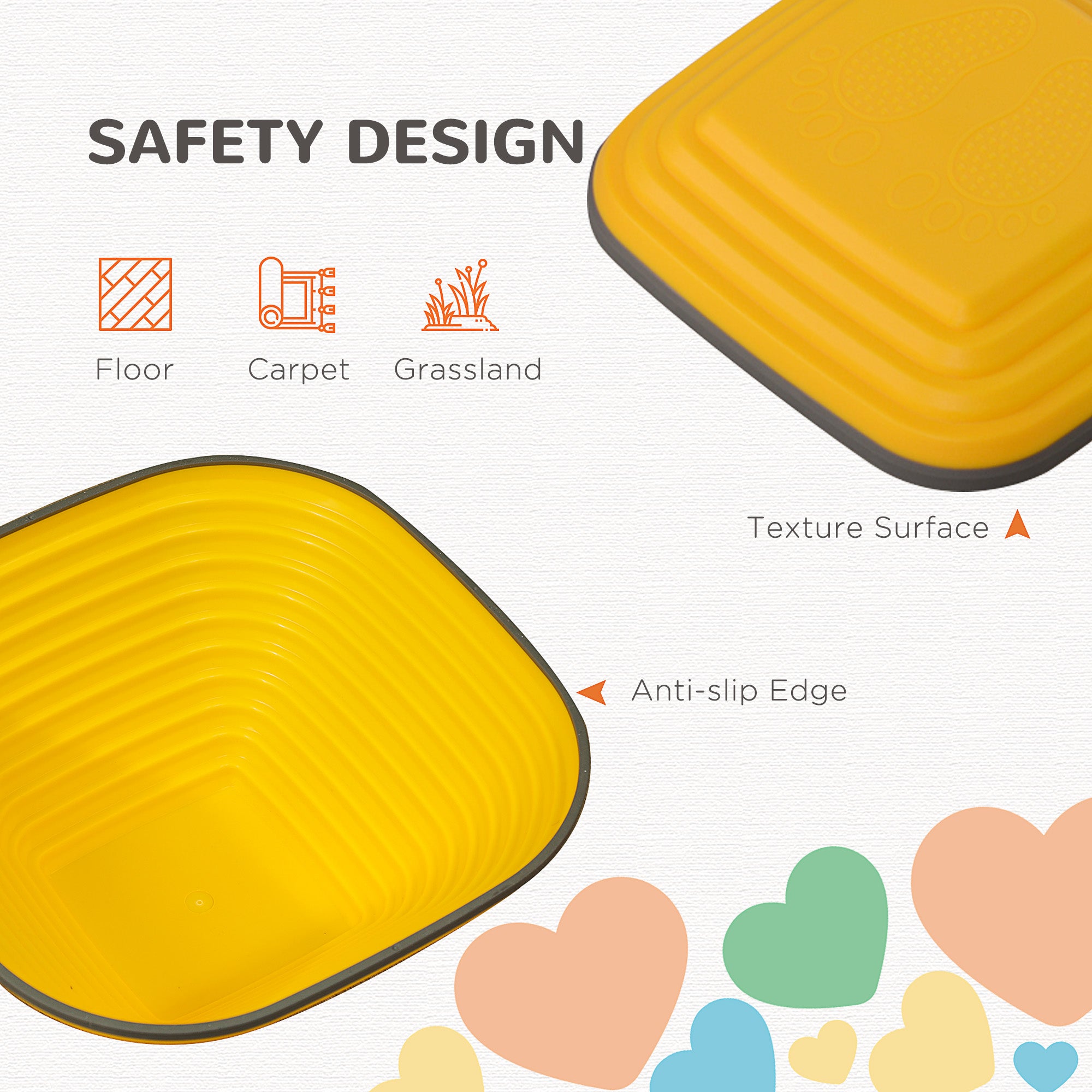 AIYAPLAY Balance Stepping Stones for Kids, 6-Piece Non-Slip Stackable River Stones, Obstacle Courses for Balance and Motor Skill 