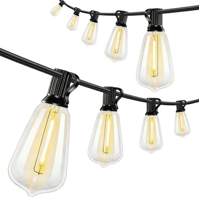 HOMCOM Curtain Lights Connectable Fairy Curtain Lights Plug-in IP44 Waterproof/18 m/Warm White 