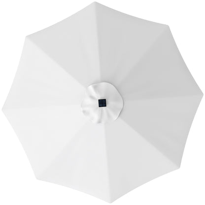 Outsunny 3 m Replacement Parasol Canopy with Top Vent, UPF 50+ Garden Parasol Replacement Canopy, 8 Rib Parasol Cover Replacement Fits Various Frames, Cream 