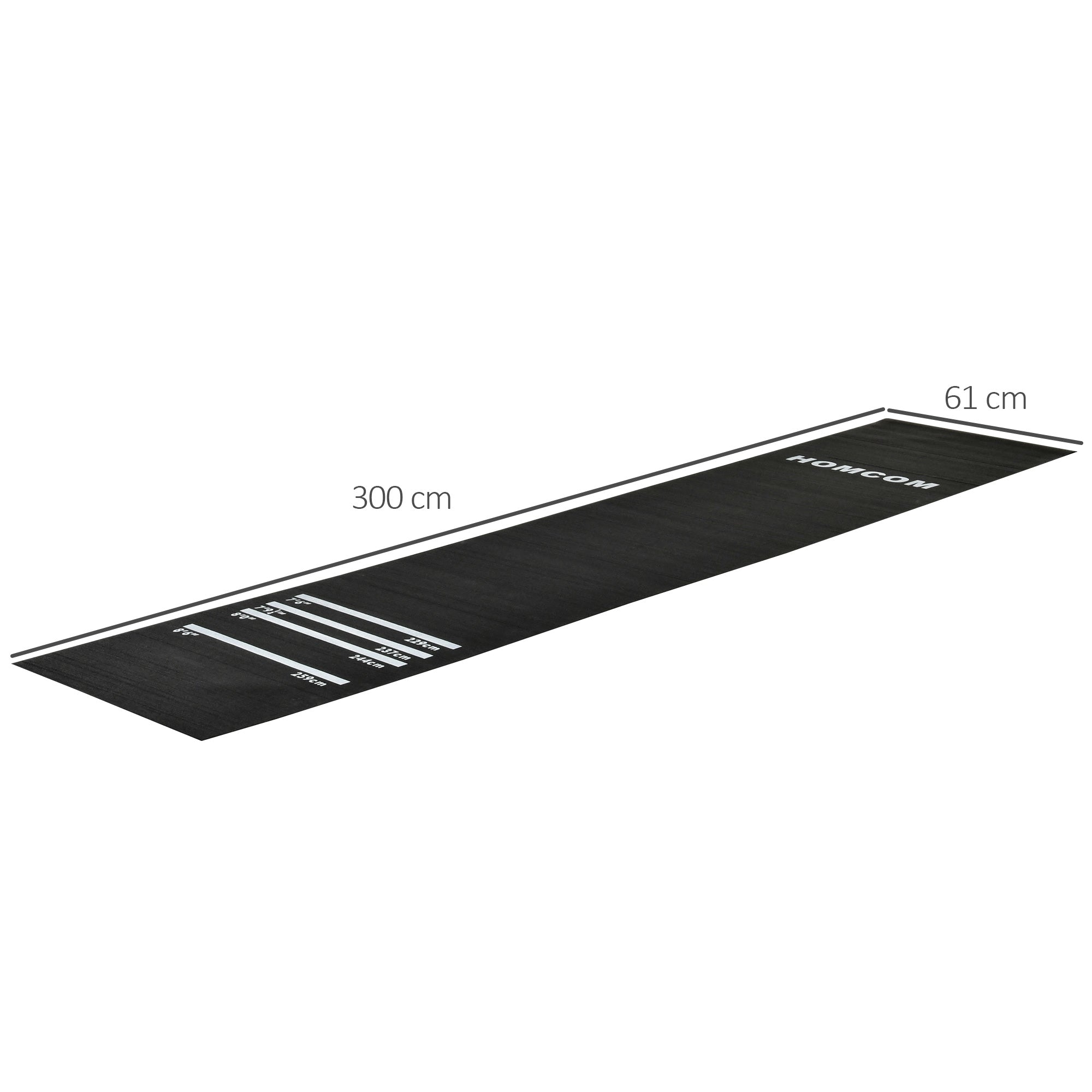 HOMCOM Professional Rubber Darts Dart Mat Pub Club Home 4 Throwing Distances 