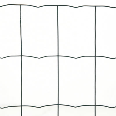 PawHut 0.6M x 10M Chicken Wire Mesh Roll Rabbit Poultry Animal Fence PVC Coated Steel Metal Garden Netting Fencing 