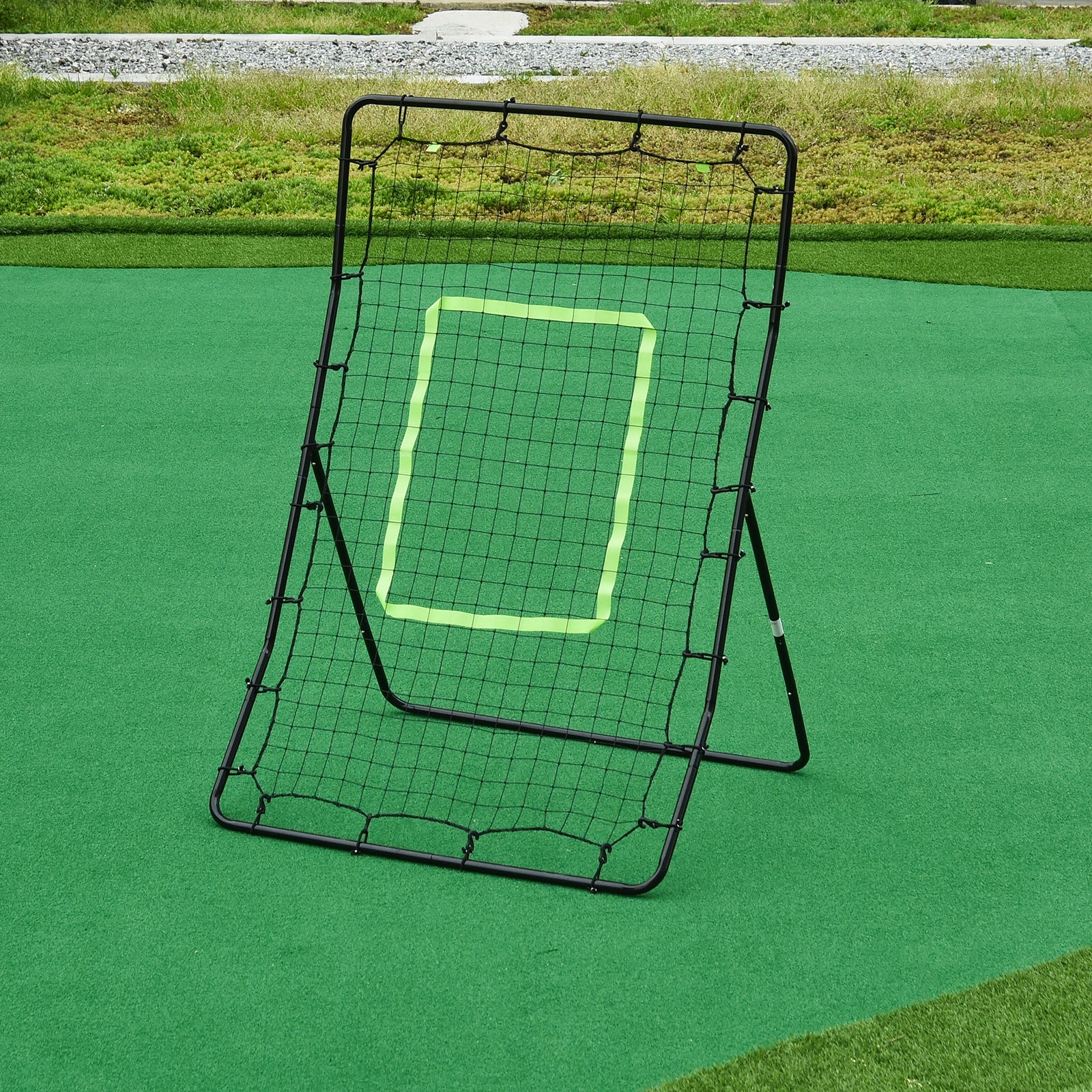 HOMCOM Rebounder Net Playback Game Spot Target Ball Rebounders Training Equipment Play Teaching 