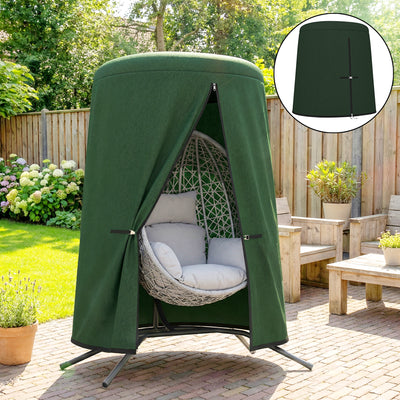Outsunny 196 x 230 cm Hanging Egg Chair Protective Cover - Green 